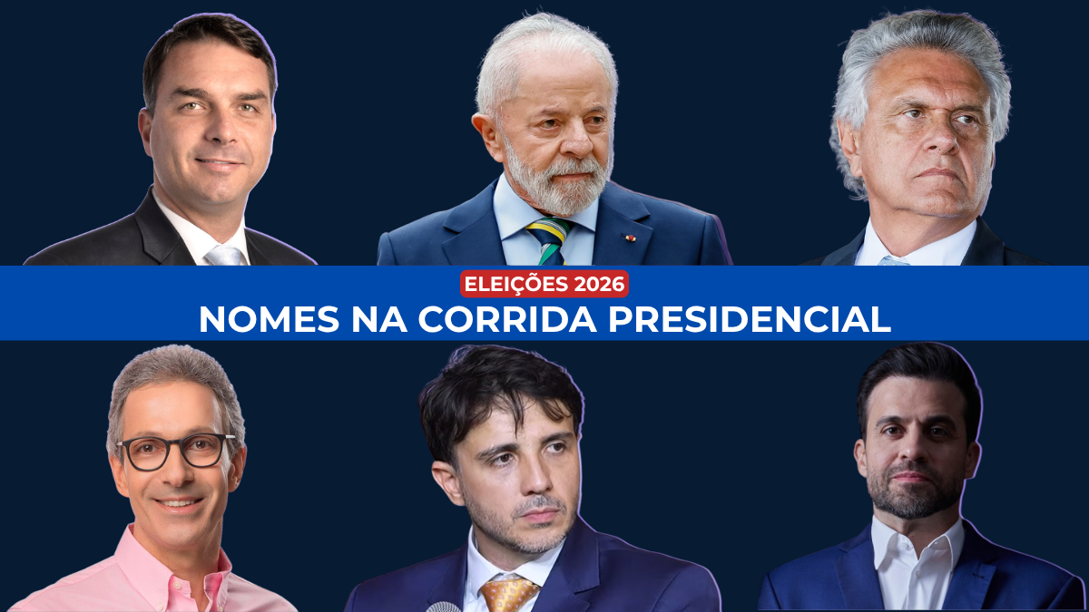 Principais candidatos à Presidência da República nas Eleições 2026