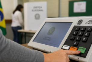 Urna eletrônica para votação nas Eleições 2026
