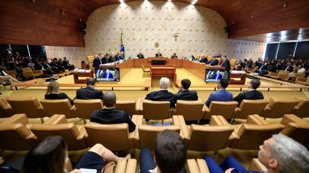 Sessão plenária do Supremo Tribunal Federal em Brasília