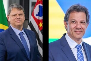 Tarcísio e Haddad travam primeiro embate televisivo na corrida eleitoral paulista de 2026