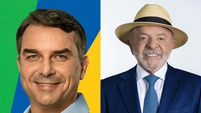 Flávio Bolsonaro e Lula disputarão o segundo turno das eleições presidenciais